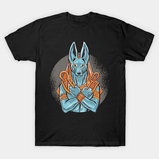 Egypt Egyptian God, Anubis The God of Embalming And The Dead T-Shirt by hugandmug